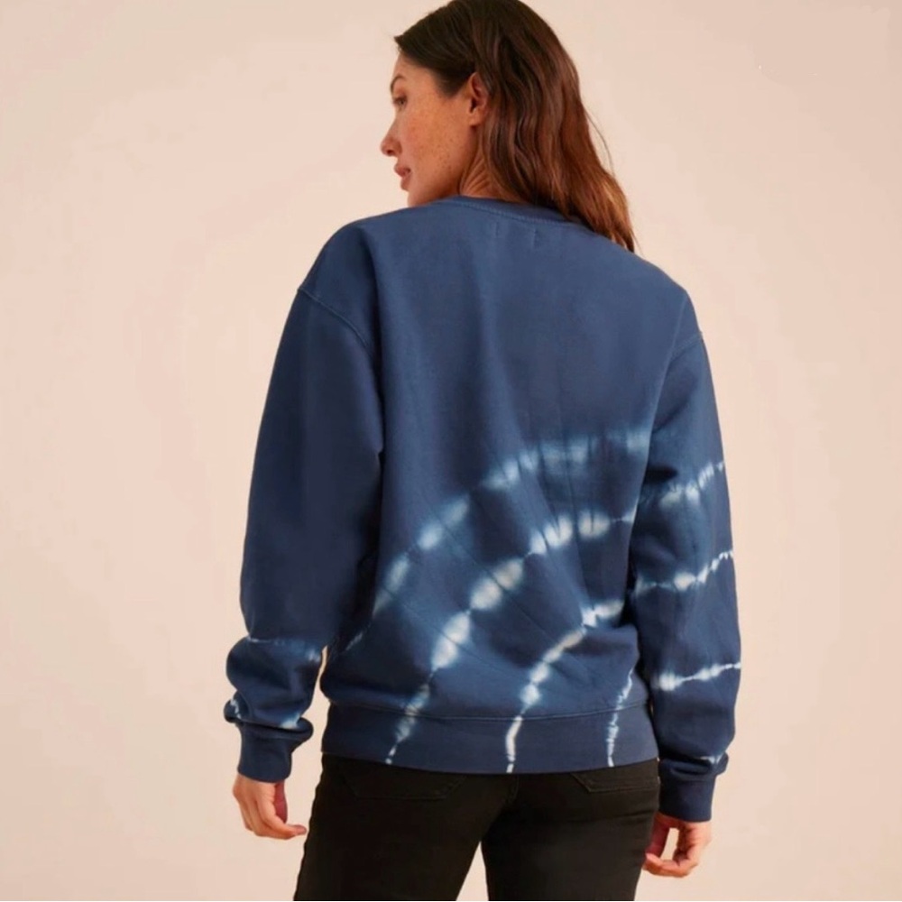 Roark Blue Tie-Dye Crew Neck Sweater